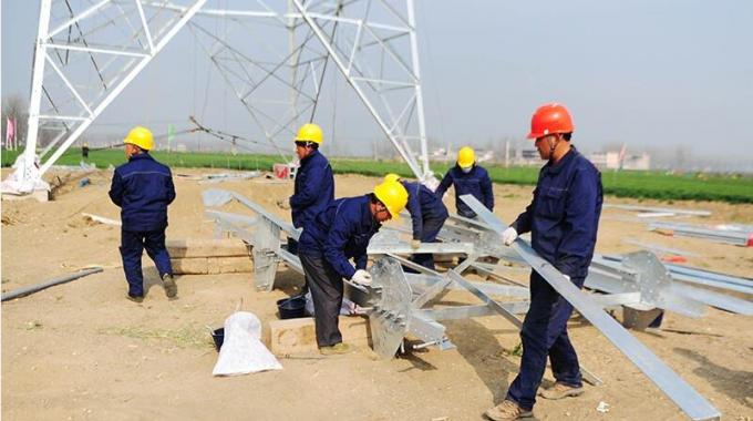 伯陽(yáng)—潁州500千伏線(xiàn)路工程全面組塔