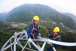 加緊建設(shè)安徽寧國(guó)至黃山吳川變電站220千伏輸電線(xiàn)路