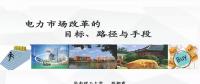 電力市場改革的目標(biāo)、路徑與手段