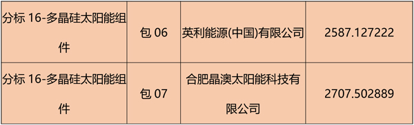 國(guó)網(wǎng)2018綜合能源服務(wù)項(xiàng)目招標(biāo)光伏組件、逆變器中標(biāo)名單