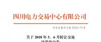四川2018年5、6月轉讓交易結果