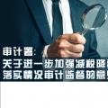 審計(jì)署：關(guān)于進(jìn)一步加強(qiáng)減稅降費(fèi)政策措施落實(shí)情況審計(jì)監(jiān)督的意見(jiàn)