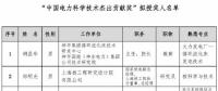 2018中國(guó)電力科學(xué)技術(shù)獎(jiǎng)135項(xiàng)、人物獎(jiǎng)110位擬授獎(jiǎng)公示（附全名單）