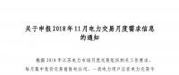 江蘇開(kāi)始申報(bào)2018年11月電力交易月度需求信息